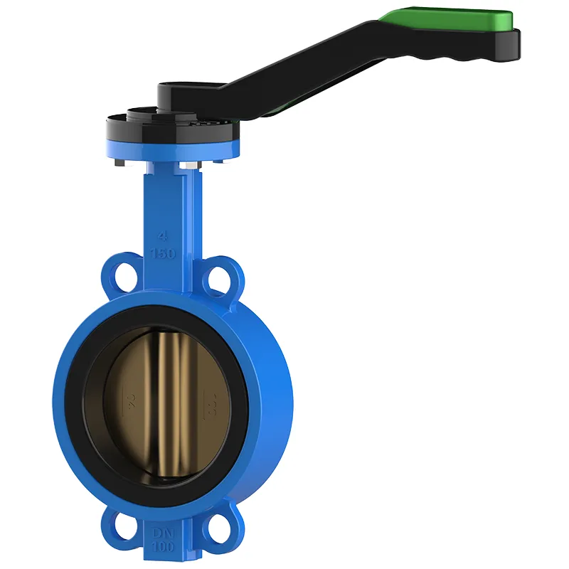 Lever Wafer Concentric Butterfly Valve Al Bronze Disc