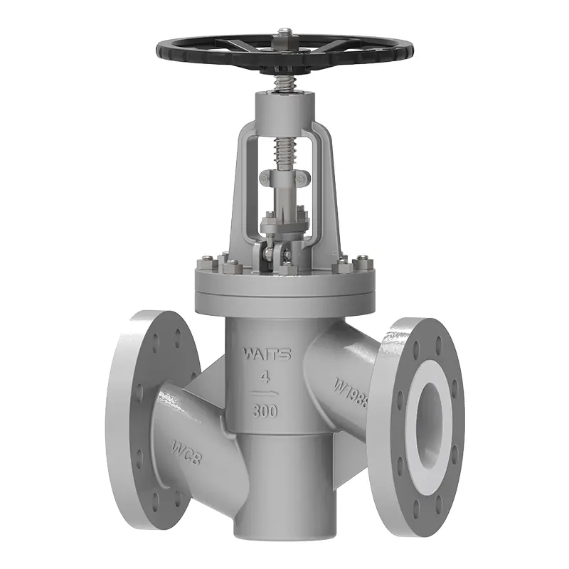 PTFE VALVE GLOBE căptușită